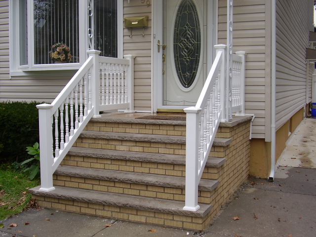 Outdoor Pvc Vinyl Railings Handrails, Outdoor Railing For Steps