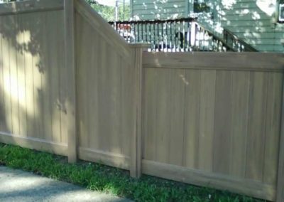 Wood Grain Vinyl Fences Gates Railings Liberty Fence Railing