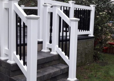 vinyl aluminum stair railing