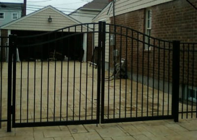 aluminum double driveway gates