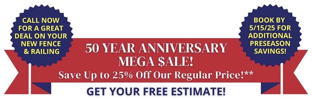 50th anniversary mega sale banner